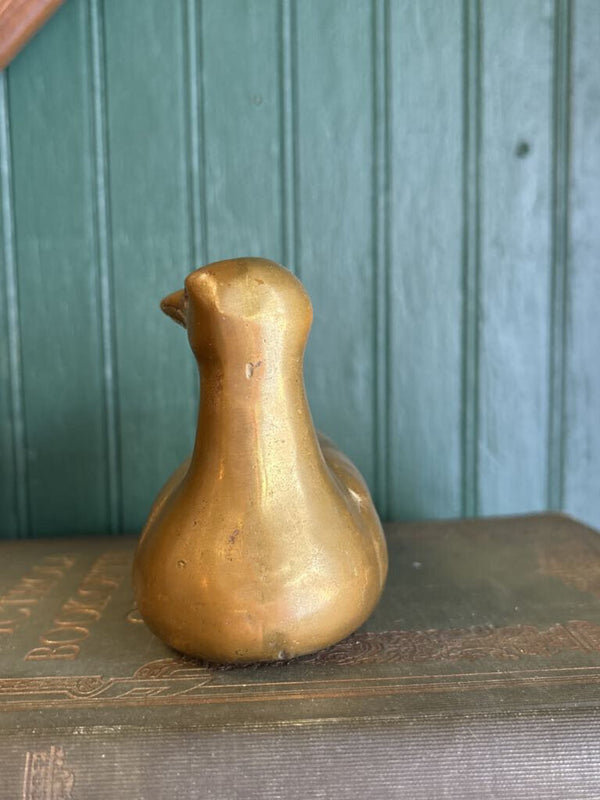 Brass Sitting Bird