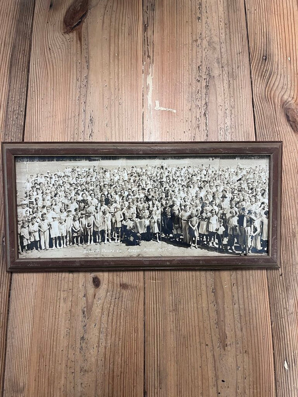 framed children picnicking photo