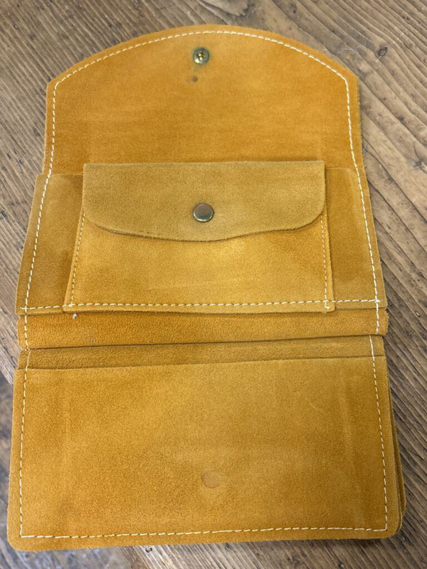 Camel Suede Wallet