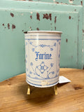 French Flour enamel container