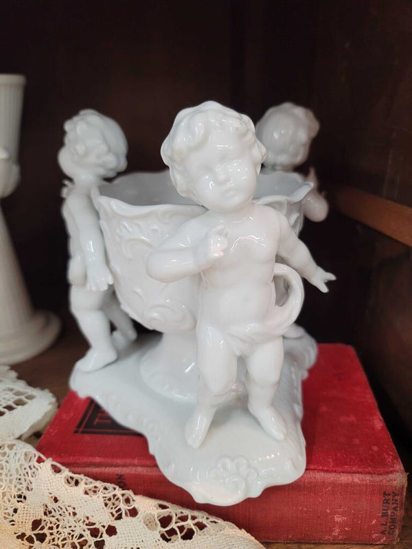 Vintage Cherub Planter