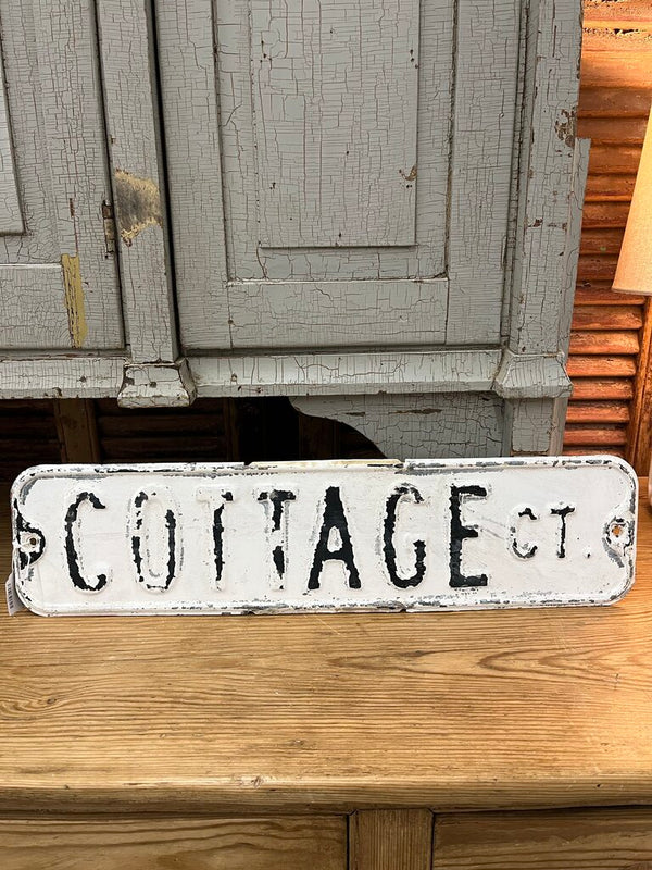 Authentic COTTAGE street sign