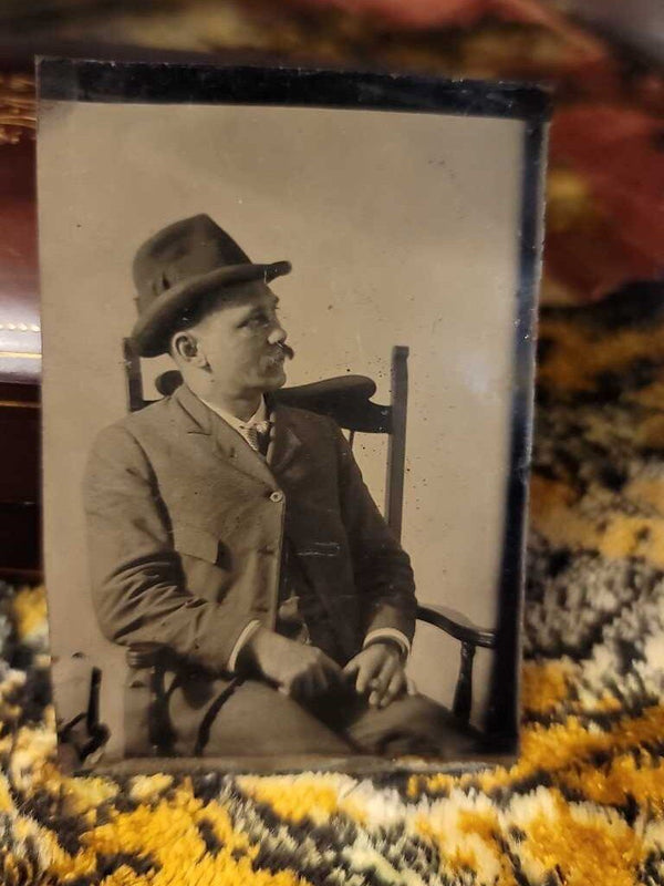 Antique Tin Photo