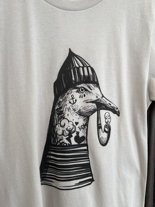 nautical tattoo sea gull graphic tee