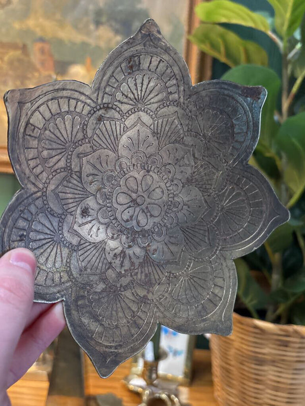 #148 Ornate Etched Tray Catch All