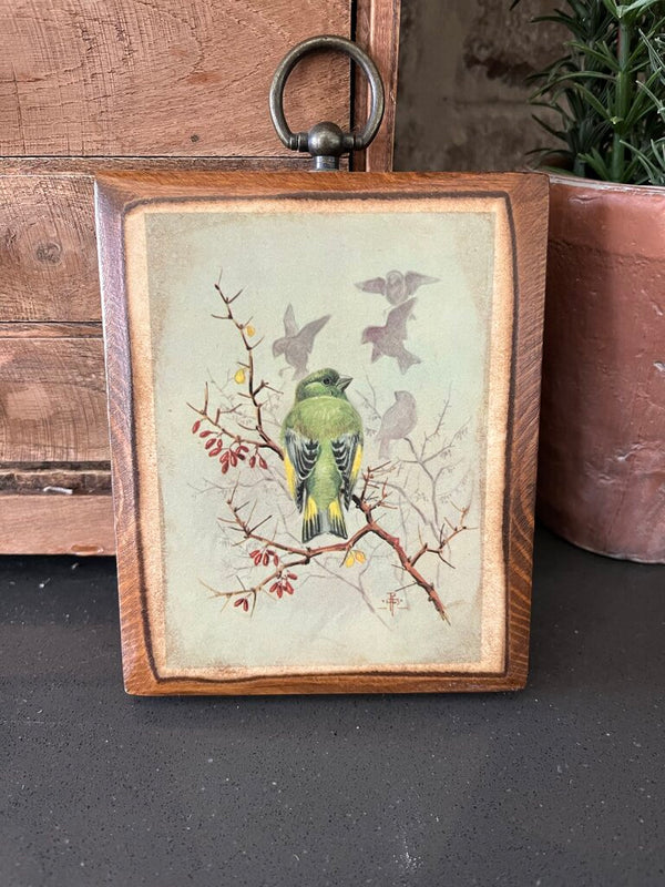 Wood bird plaque (2)