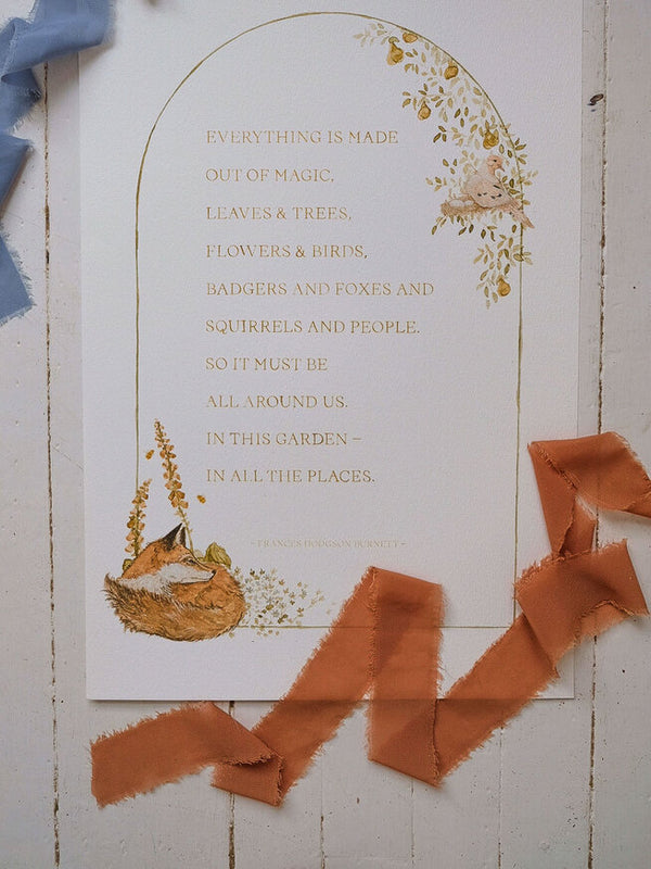 Secret Garden Quote Print (12x18)