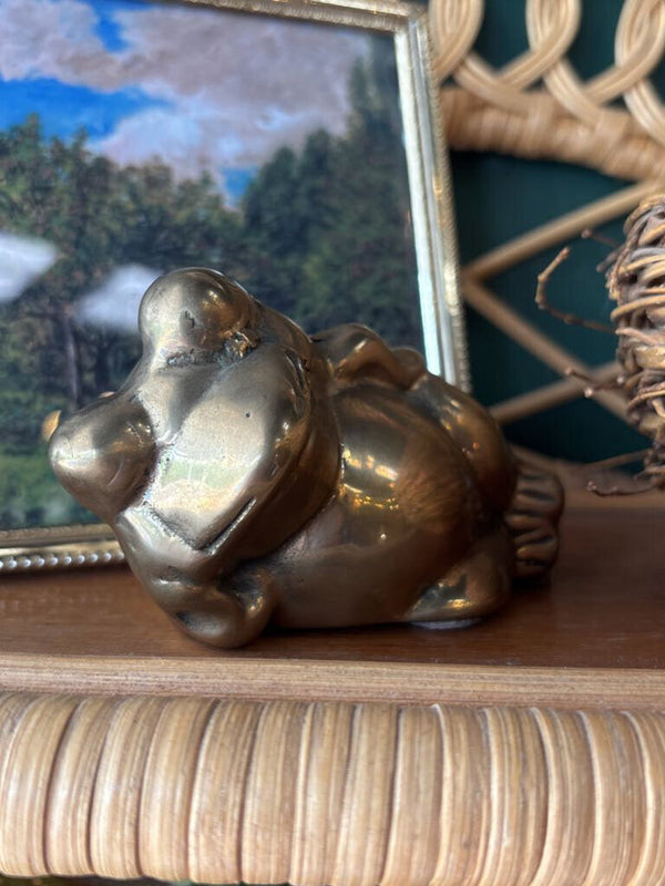 #292 Brass Laying Frog