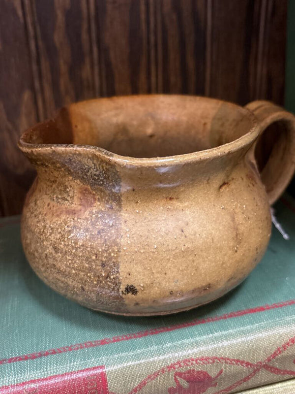 #378 Handmade Pottery Pitcher - Earth Toned Drip Glaze