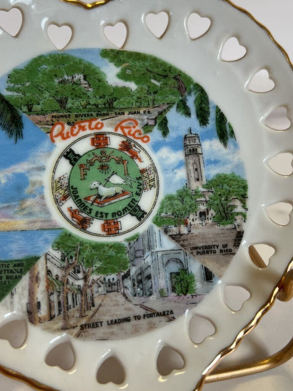 Heart-Shaped Souvenir Dish - Puerto Rico