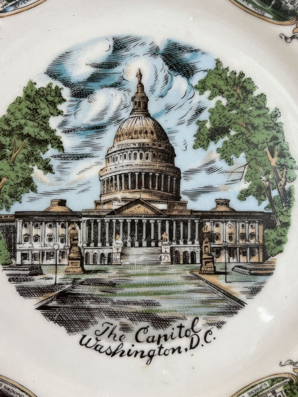 Souvenir Dinner Plate - Washington DC Style B
