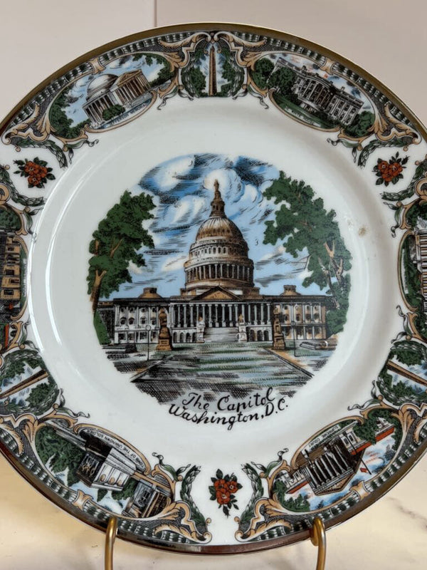 Souvenir Dinner Plate - US capitol Washinton DC