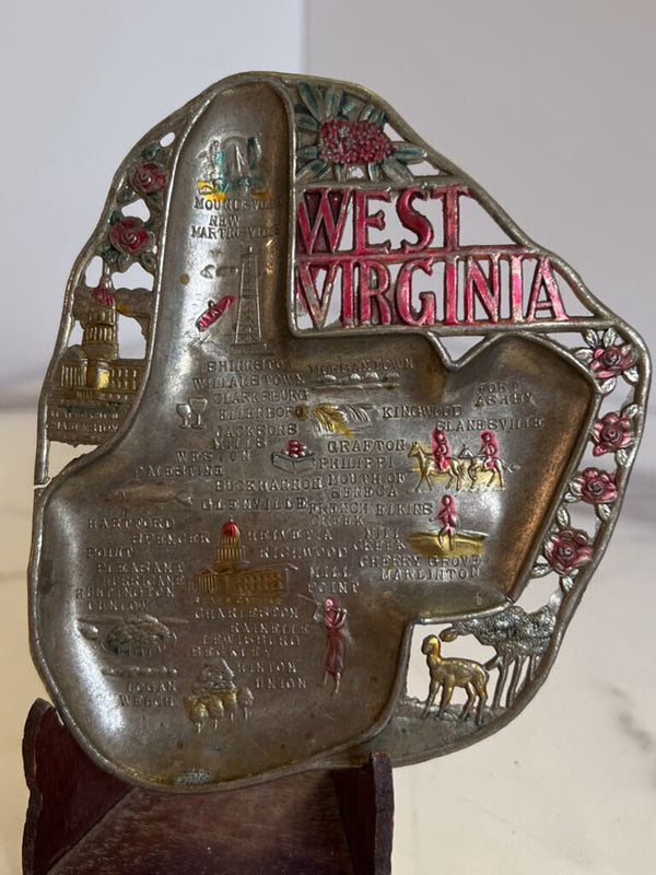 West Virginia Metal Dish