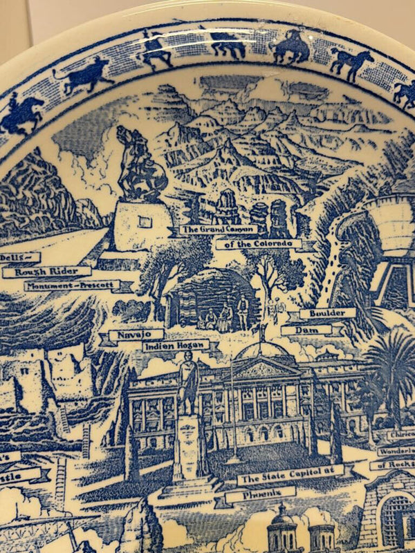 Arizona Transferware Souviner Plate