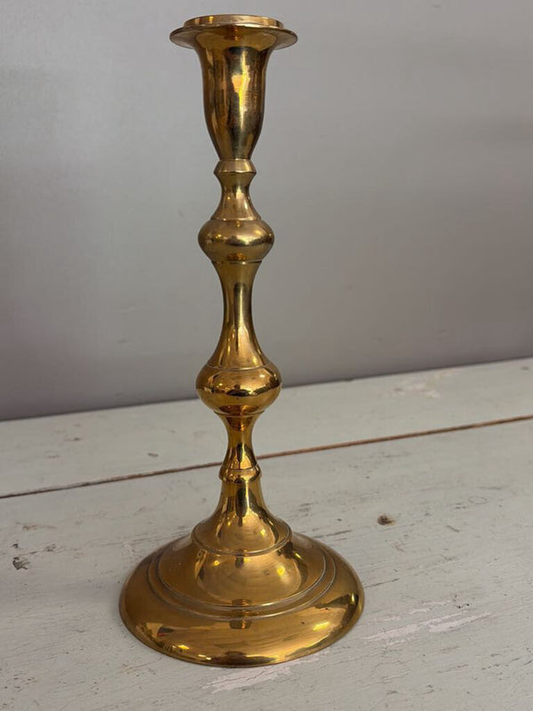 10" vintage brass candlestick
