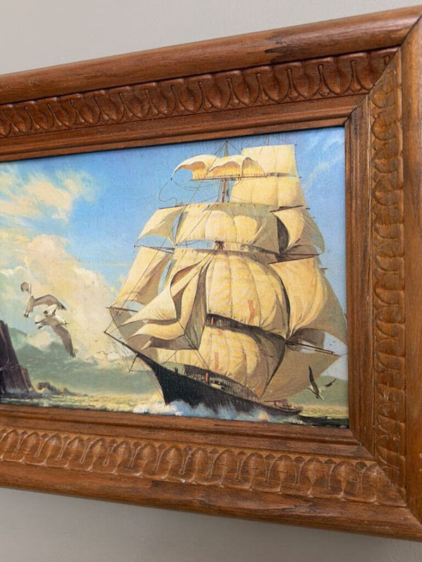 small framed boat/water picture style 1
