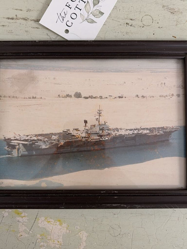 small framed boat/water picture style 3