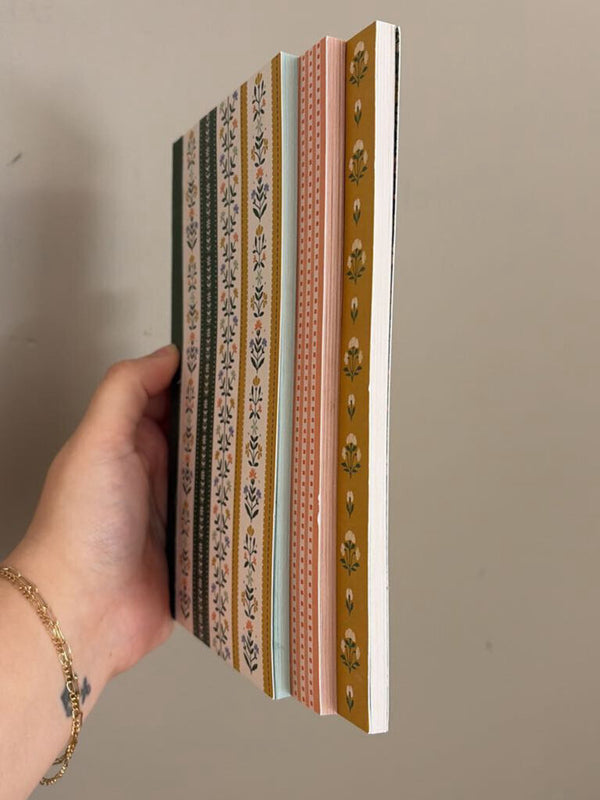 Forest Coral Floral Softcover Journal