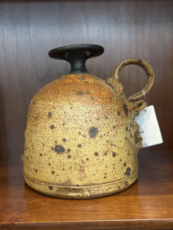 #616 Studio Handmade Pottery Vessel - Brown Earth Toned Glaze