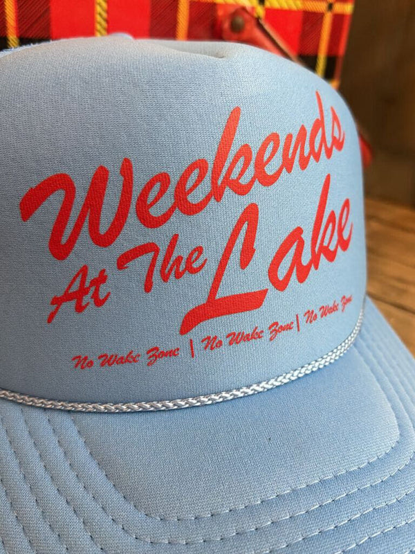 cobalt weekends at the lake trucker hat
