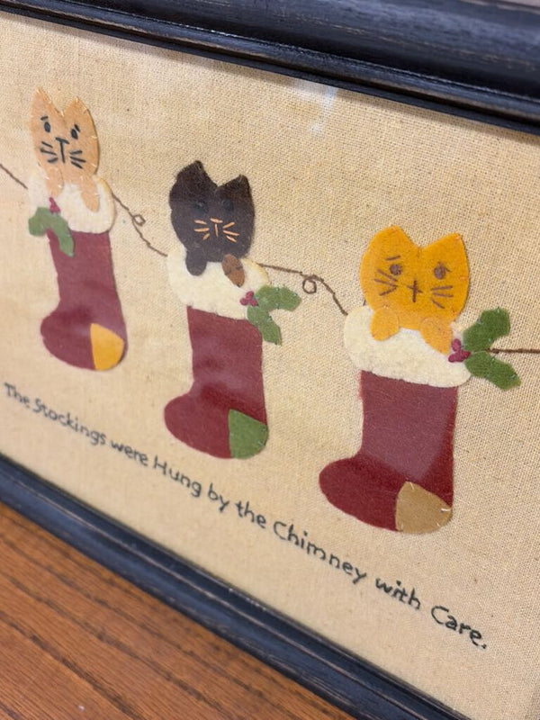 stockings were hung stitchery sampler
