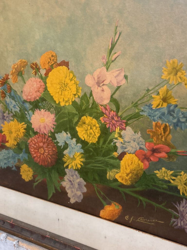 Antique Floral Artwork