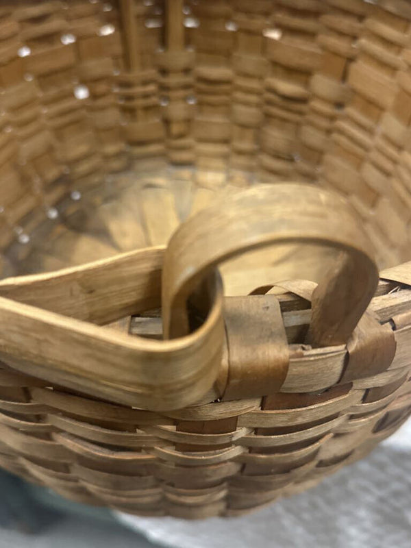 Ottawa Indian Basket Petosky Blk Ash gathering basket