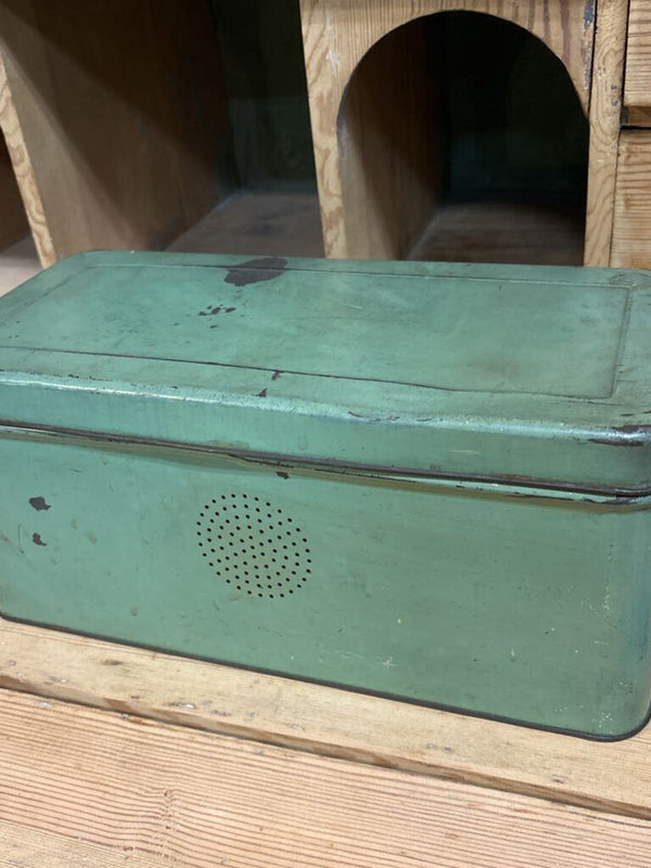 Vintage Green Bread Box