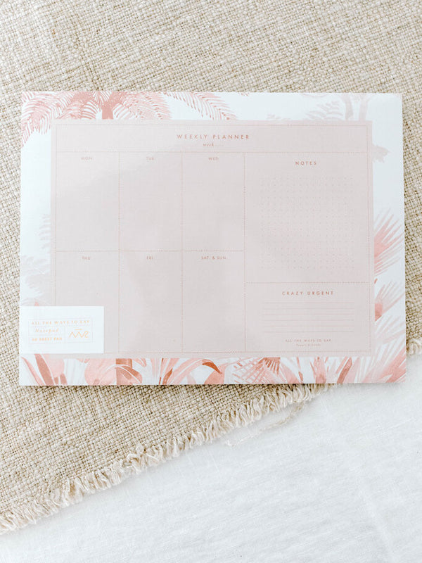 pink forest weekly planner