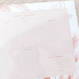 pink forest weekly planner
