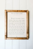 Velveteen Rabbit Wood Sign