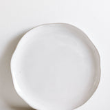 stoneware scalloped plate