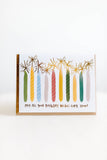 candle birthday card