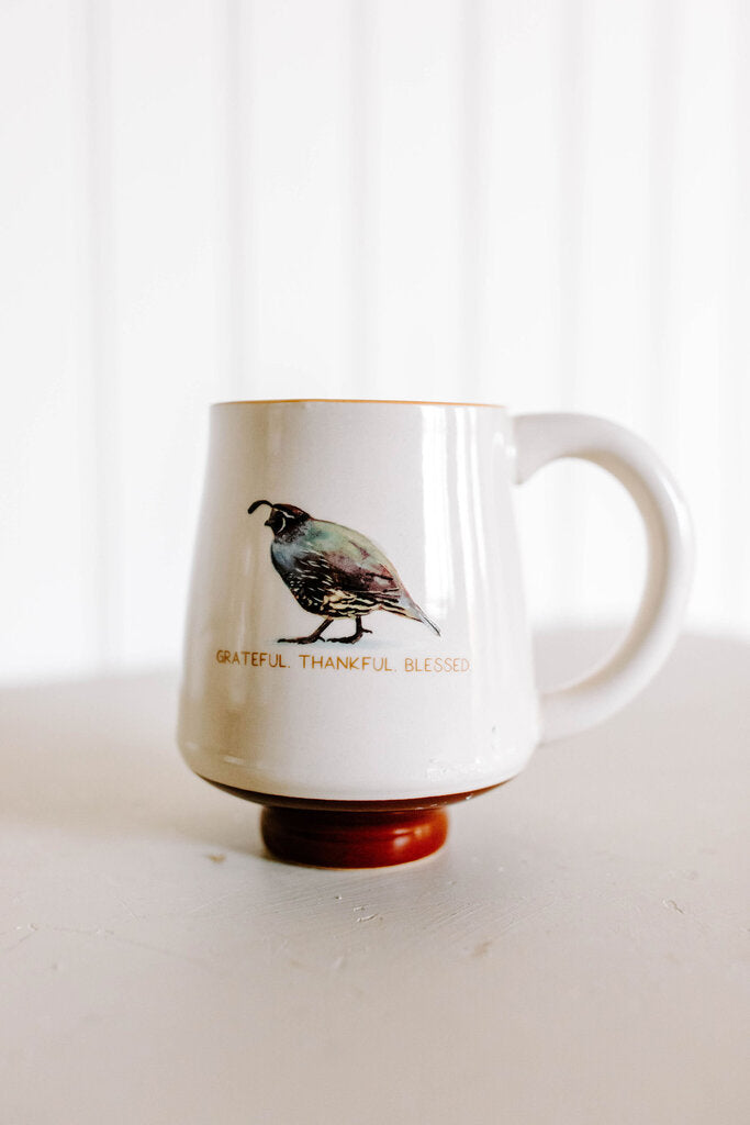 14oz grateful thankful blessed stoneware mug