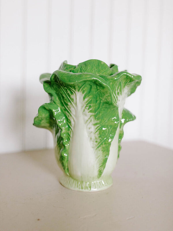Green Cabbage Vase