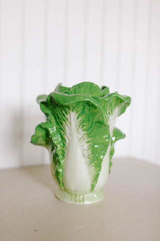 Green Cabbage Vase