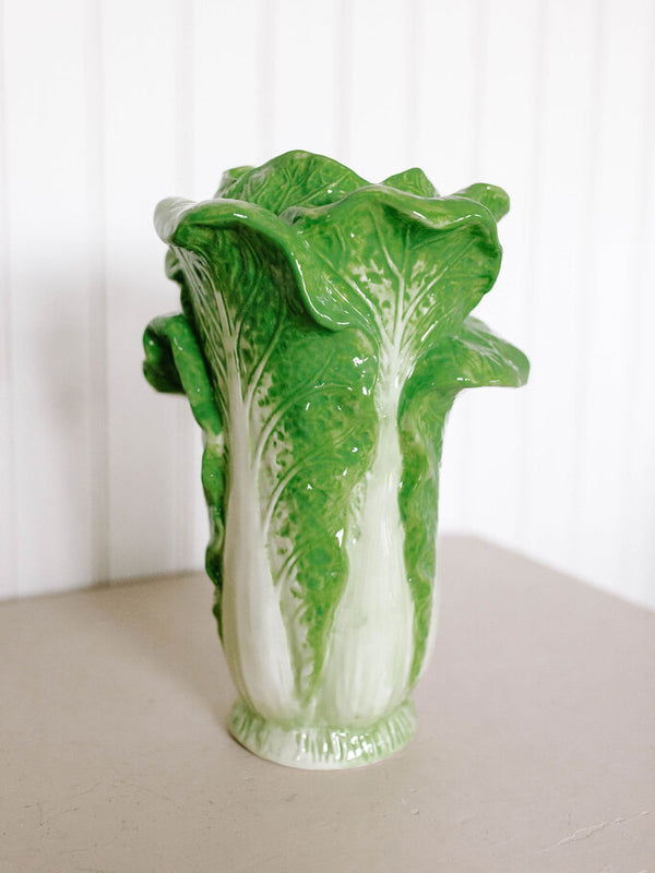 Green Cabbage Vase