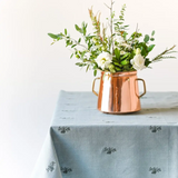 Blue Fleur Embroidered Tablecloth (60x90)