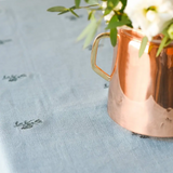 Blue Fleur Embroidered Tablecloth (60x90)