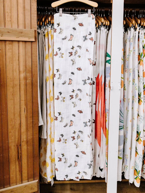 Butterfly Migration Swaddle - Original Hand Painted Design