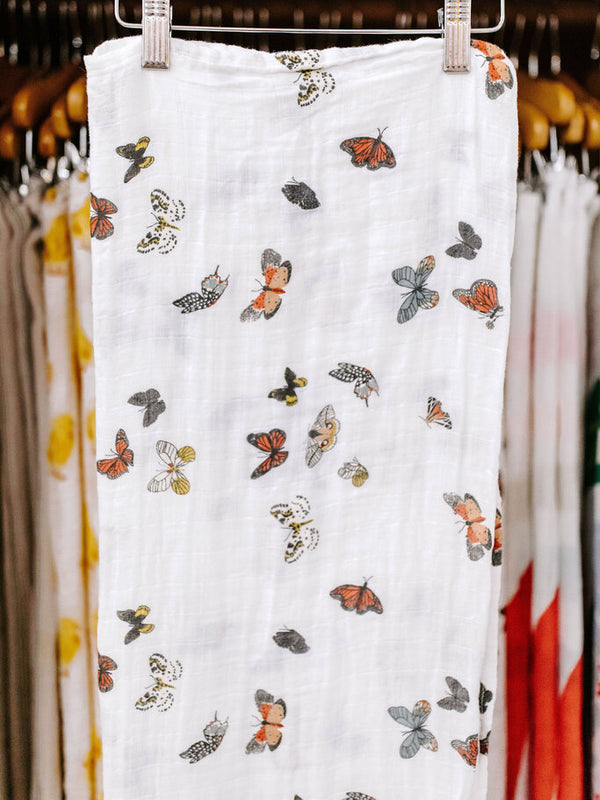 Butterfly Migration Swaddle - Original Hand Painted Design
