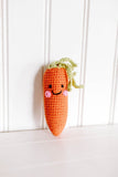 friendly plush carrot rattle