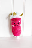 friendly plush radish rattle