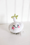 friendly plush garlic rattle