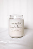 24oz beach linen soy candle