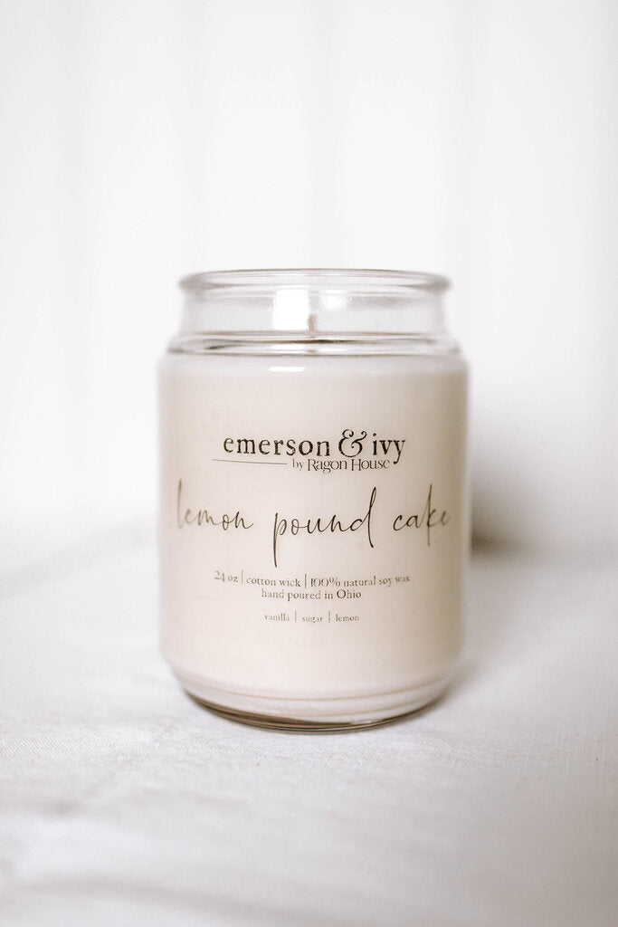 24oz lemon poundcake soy candle