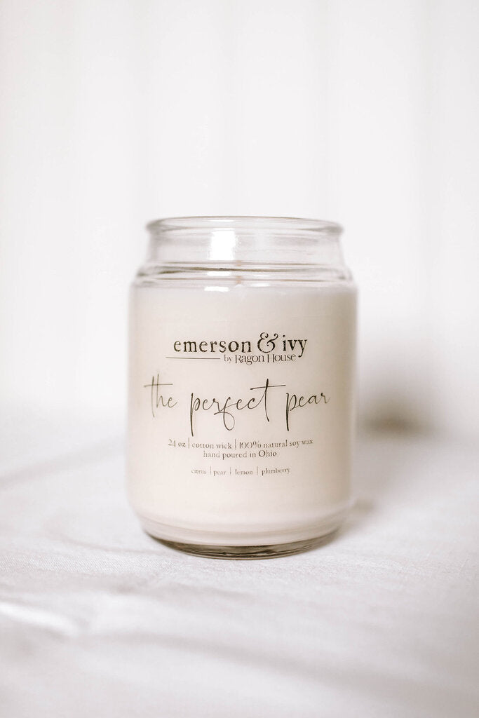 24oz the perfect pear soy candle