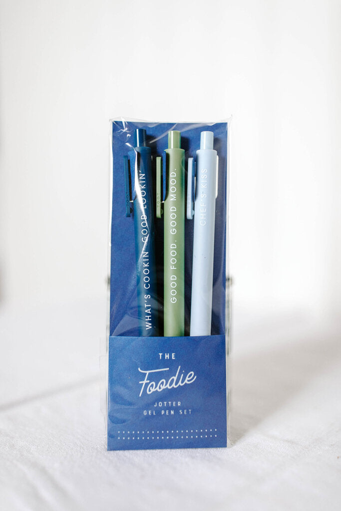 Foodie Jotter Gel Pen: Set of 3