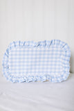 Gingham frilly make up bag