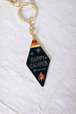 happy camper motel keychain